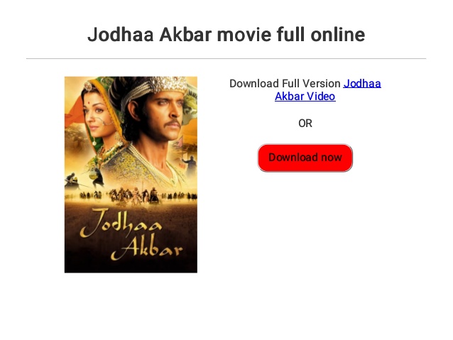 jodhaa akbar full movie online